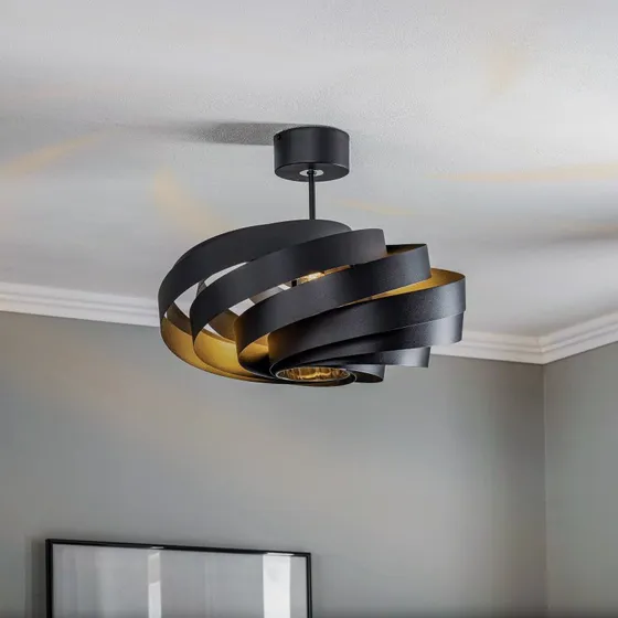Euluna Vento Lampa Sufitowa Ø50 Black