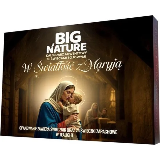 Big Nature Kalendarz Adwentowy W Światłość z Maryją (24x świece sojowe)
