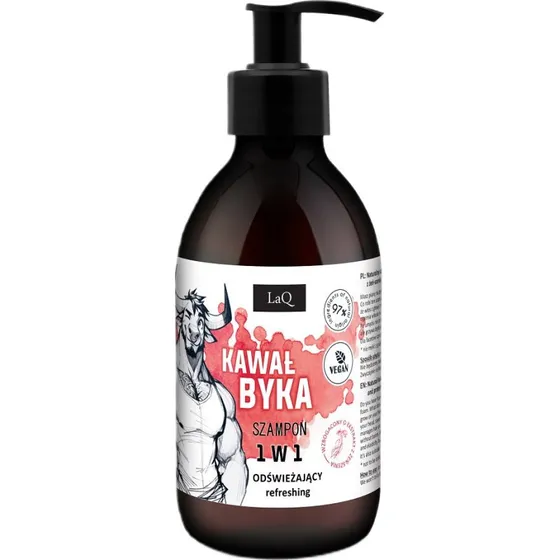 LaQ Odświeżający szampon 1w1 Kawał Byka 300ml