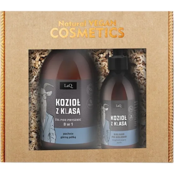 LaQ Kozioł z Klasą Zestaw: Żel pod prysznic 500ml + Balsam 150ml