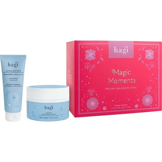 Hagi Magic Moments zestaw: peeling do ciała 200ml + balsam 75ml