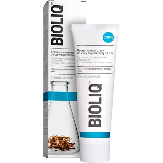 BIOLIQ Dermo krem regenerujący do cery trądzikowej na noc 50ml