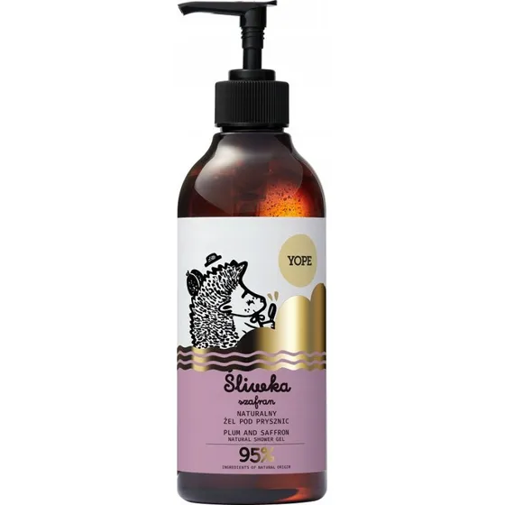Yope Naturalny żel pod prysznic Śliwka i Szafran 400ml