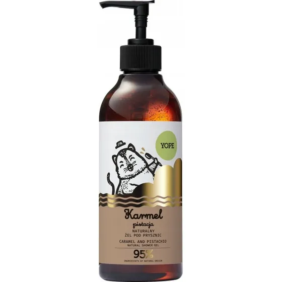 Yope Naturalny żel pod prysznic Karmel & Pistacja 400ml