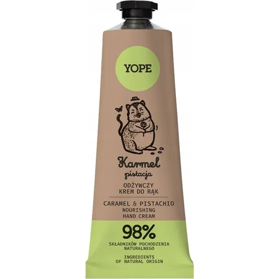 Yope Naturalny odżywczy krem do rąk Karmel & Pistacja 50ml