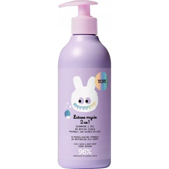 Yope Szampon i żel 2w1 Słońce na Łące dla dzieci, 400ml