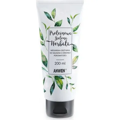 Anwen Odżywka Proteinowa Zielona Herbata dla włosów średnioporowatych 200ml