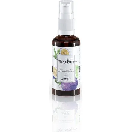Anwen Olej do włosów wysokoporowatych Marakuja 50ml