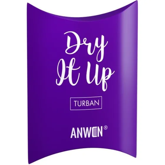 Anwen Dry It Up Turban do włosów, Fioletowy