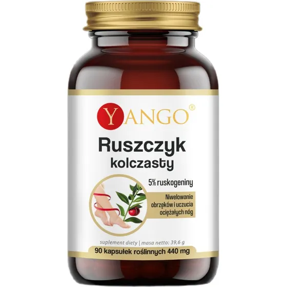 Yango Ruszczyk kolczasty ekstrakt 90 kapsułek (5% ruskogeniny)