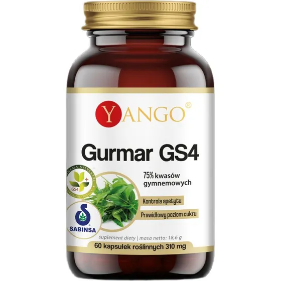 Yango Gurmar GS4 75% kwasów gymnemowych 60 kapsułek