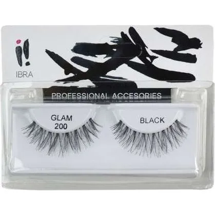 Ibra Makeup Glam 600 Black - Para sztucznych rzęs na pasku