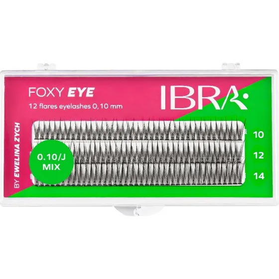 Ibra Foxy Eye kępki rzęs 16mm Black, 120 sztuk
