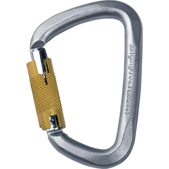 Singing Rock D-Steel Triple Lock Stalowy Karabinek