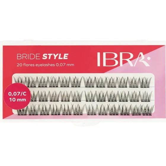 Ibra Bride Style kępki rzęs Black 10mm (36 szt.)