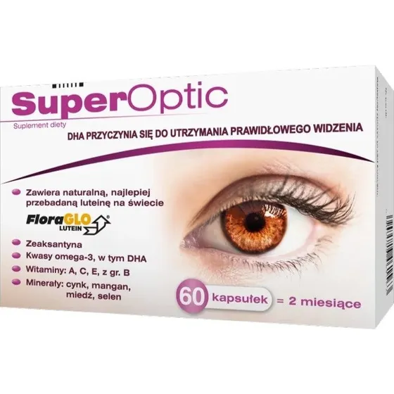 SuperOptic suplement diety wspierający wzrok, 60 kapsułek