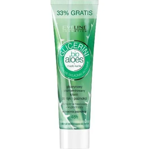 Eveline Cosmetics Glicerini krem do rąk i paznokci z aloesem, 125ml