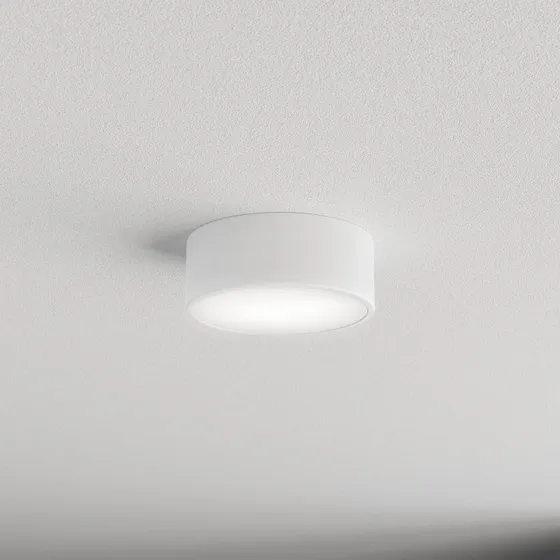 Euluna Lampa sufitowa Cleo, Ø 20 cm, biała, metal, E27