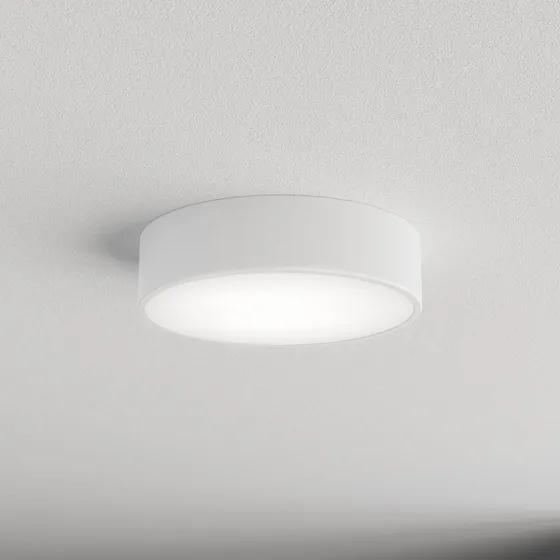 Euluna Lampa sufitowa Cleo, Ø 30 cm, biała, metal, E27