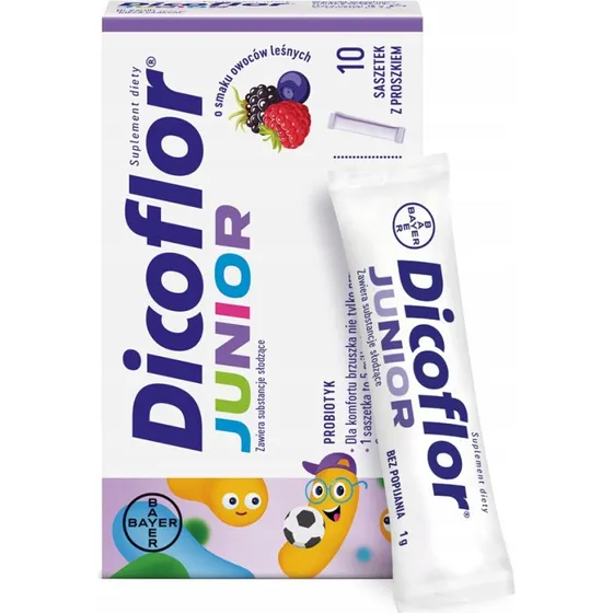 Dicoflor Junior probiotyk dla dzieci, 10 saszetek