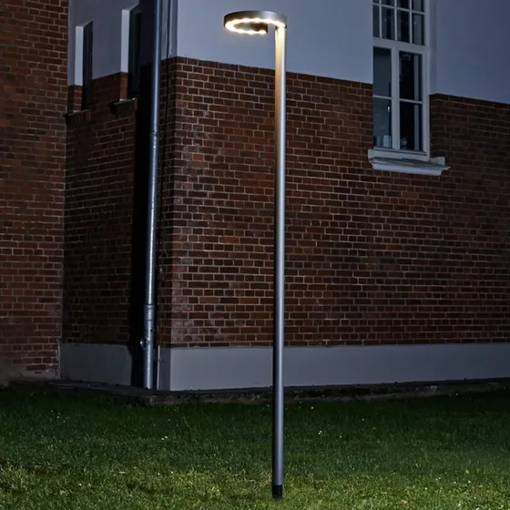 Lampa zewnętrzna LED Jannis Lucande, antracyt, metal, 200cm