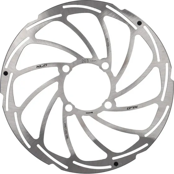 XLC BR-X114 Tarcza Hamulcowa 203mm 1.8mm Rohloff 4-Otwór Srebrna