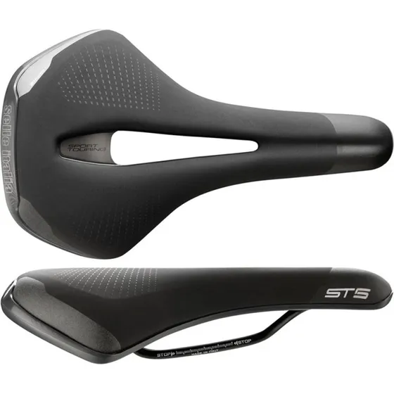 Selle Italia Sportouring ST5 Flow S (Fec Alloy Rail, Czarny, 396g)
