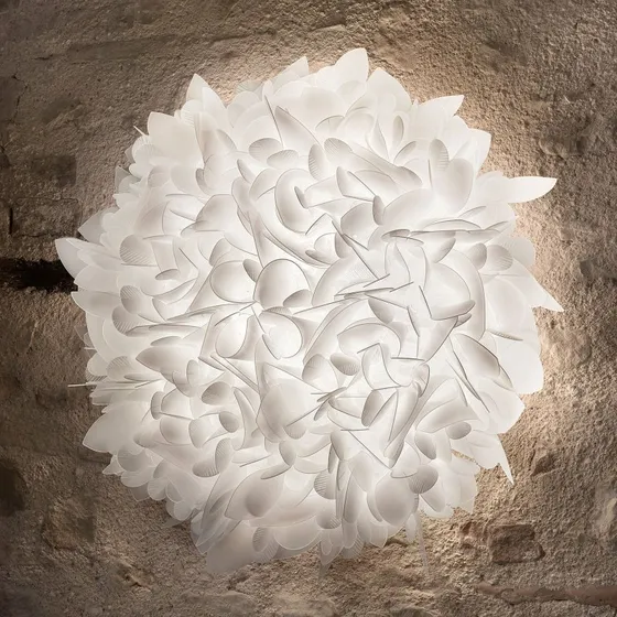 Slamp Veli Foliage Kinkiet, Biały, Ø 75 cm