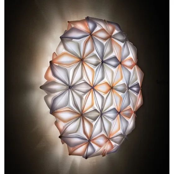 Slamp La Vie L Lampa sufitowa, 71 cm, bursztynowa