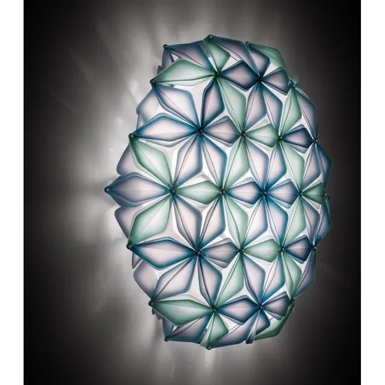 Slamp La Vie L lampa sufitowa, niebieska, 71 cm