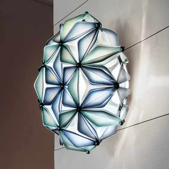 Lampa sufitowa Slamp La Vie Mini, niebieska, 34 cm