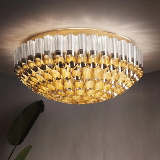 Slamp Odeon Lampa sufitowa złota, Ø 102 cm