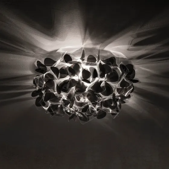Slamp Clizia Mama Non Mama lampa ścienna, czarny, Ø53cm
