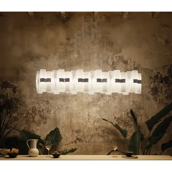 Slamp La Lollo Żyrandol LED, biały, 140 cm