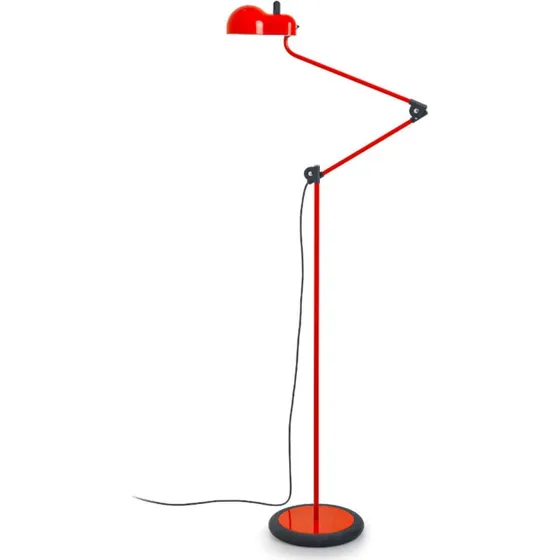 Lampa stojąca Stilnovo Topo LED, czerwona, 140 cm
