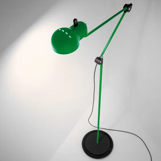 Lampa stojąca Stilnovo Topo LED zielona, 140 cm