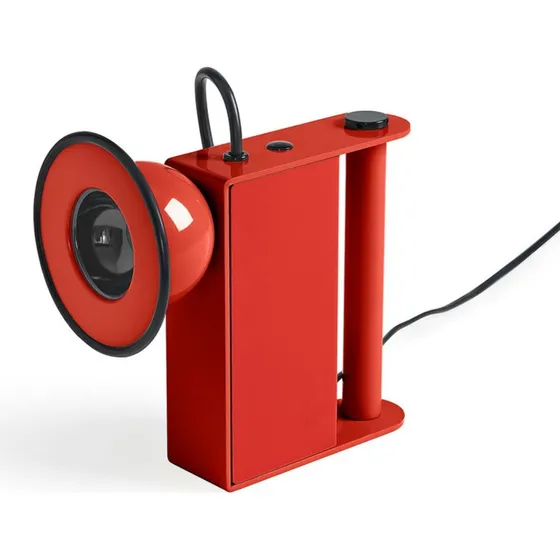 Lampa stołowa LED Stilnovo Minibox, czerwona