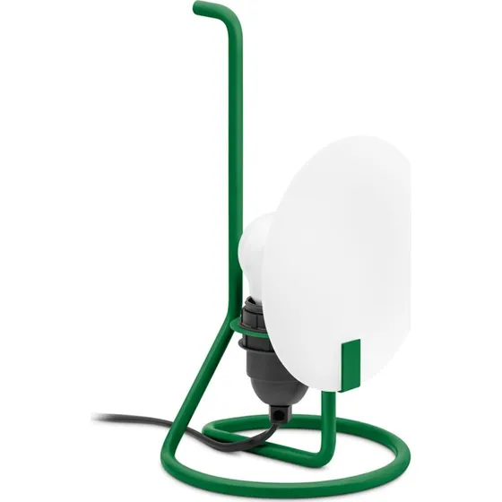 Lampa stołowa LED Stilnovo Bugia, zielona