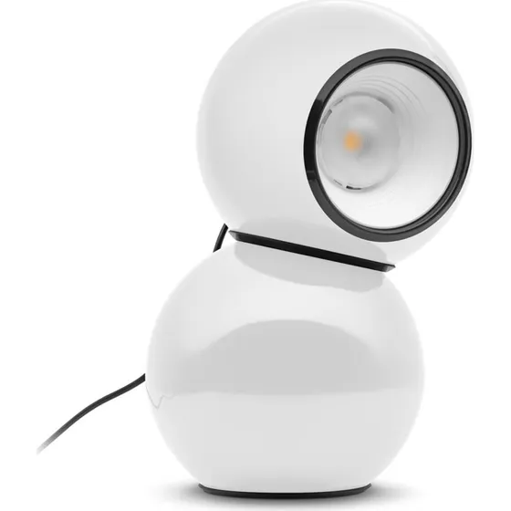 Lampa stołowa LED Stilnovo Gravitino, biała, 24,9 cm