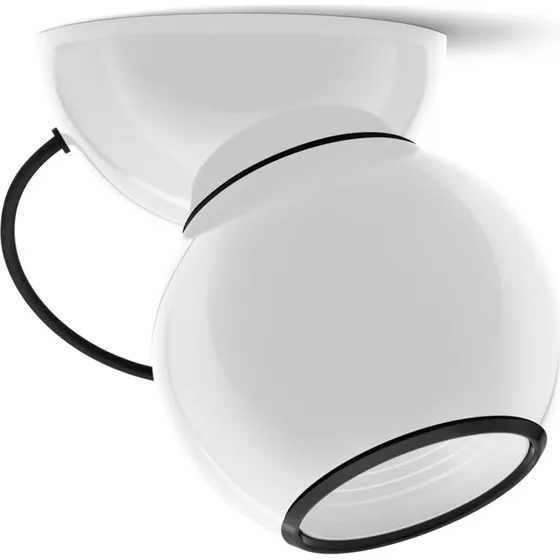 Lampa sufitowa LED Stilnovo Gravitino, obrotowa, biała