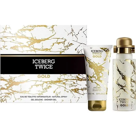 Iceberg Twice Gold Zestaw: Woda Toaletowa 125ml + Żel Pod Prysznic 100ml