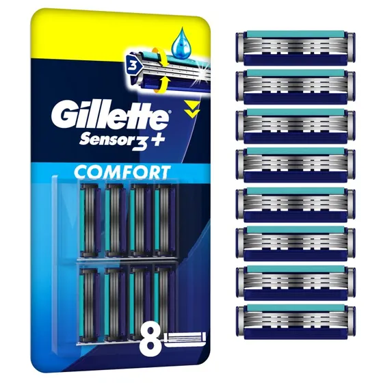 Gillette Sensor3 Wkłady Nożyków 8 sztuk
