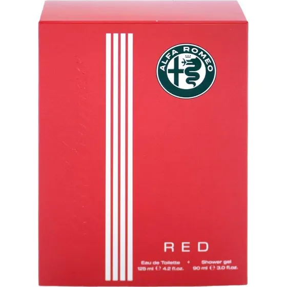 Alfa Romeo Red Zestaw: Woda Toaletowa 125ml + Żel Pod Prysznic 90ml