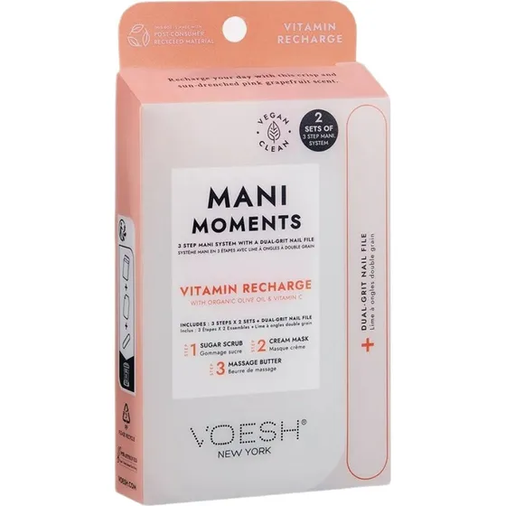 VOESH Mani Moments Duo 2 zestawy do 3-etapowego manicure Vitamin Recharge