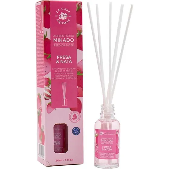 La Casa de los Aromas Mikado Patyczki Zapachowe Truskawka i Śmietana 30ml