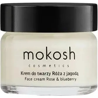 Mokosh Ujędrniający krem do twarzy Róża z jagodą 15ml