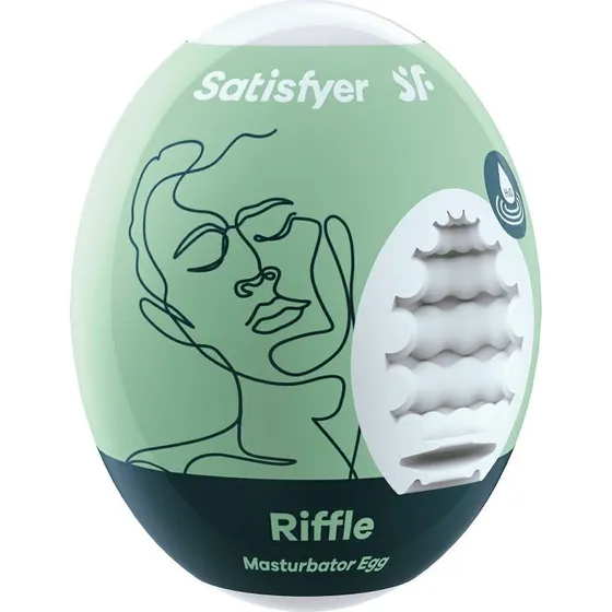Satisfyer Egg Riffle - Kompaktowy masturbator w kształcie jajka