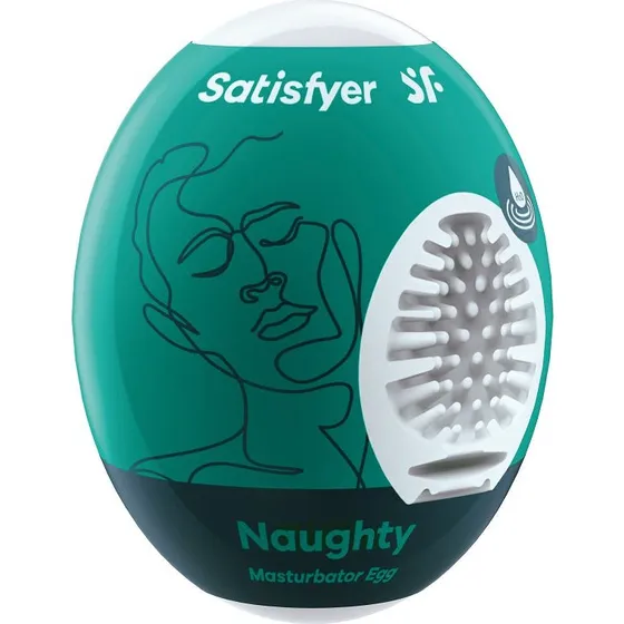 Satisfyer Egg Naughty - Kompaktowy masturbator w kształcie jajka