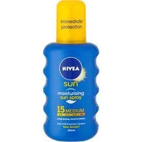 Nivea Spray SPF 15 200 ml nawilżający do opalania