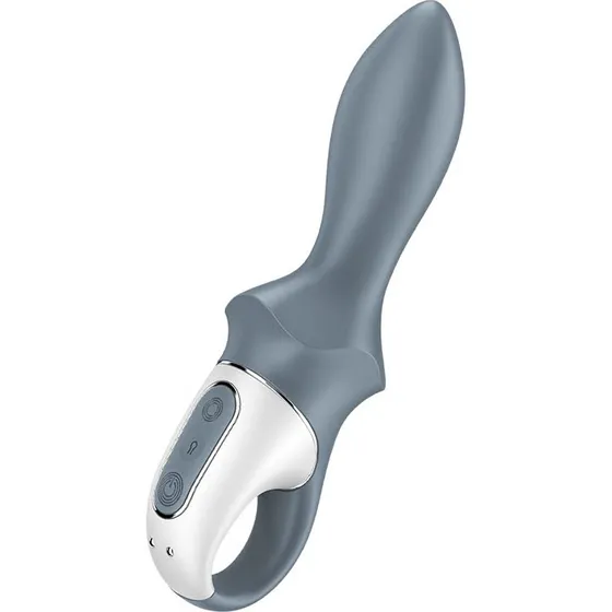 Satisfyer Air Pump Booty 1 - Wibrator analny z pompką, szary